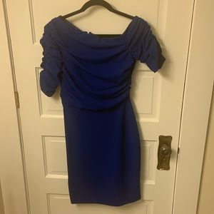 Badgley Mischka cobalt blue dress